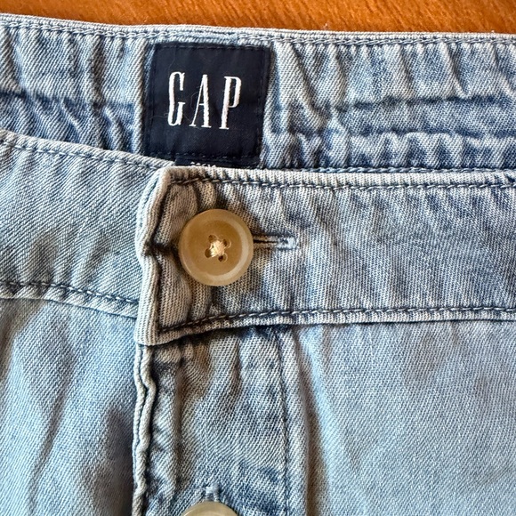 GAP Light Blue A-Line Denim Skirt - Picture 3 of 5